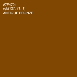 #7F4701 - Antique Bronze Color Image